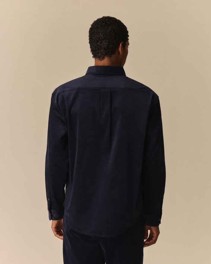 Franklin Relaxed Babar Corduroy Shirt Navy Navy / XL