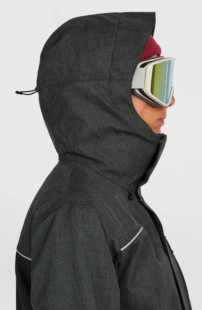 FWC'Cruz Melange Snow Jacket | Black Out Colour Block
