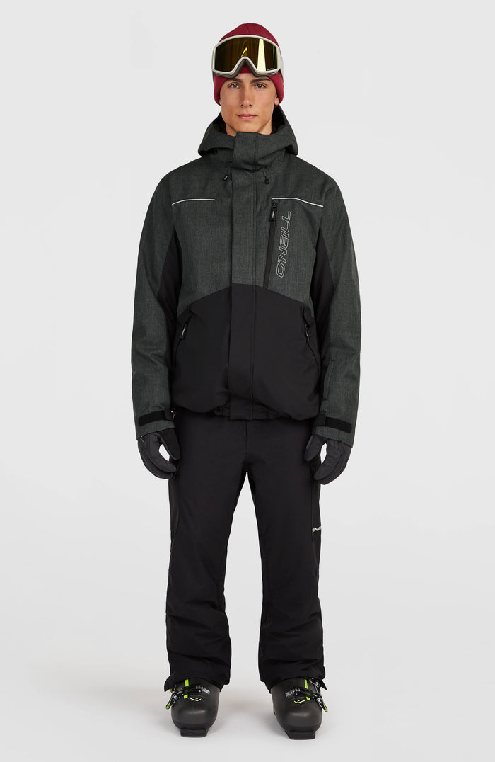 FWC'Cruz Melange Snow Jacket | Black Out Colour Block