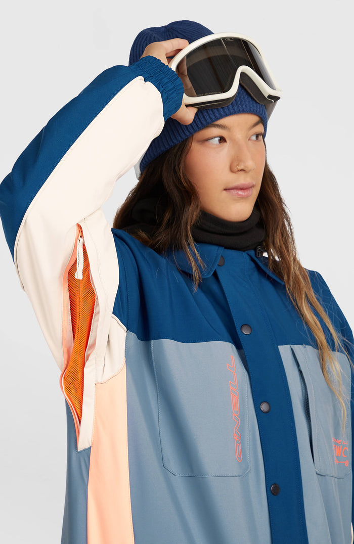 FWC'Play Shacket Snow Jacket | Regal Blue Colour Block