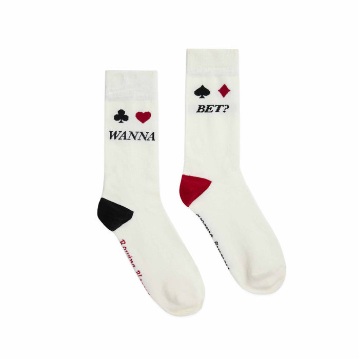 Gambling Socks White