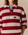 Gigi Wool Sheep Striped Rugby Multi-Color Multi-Color / XL