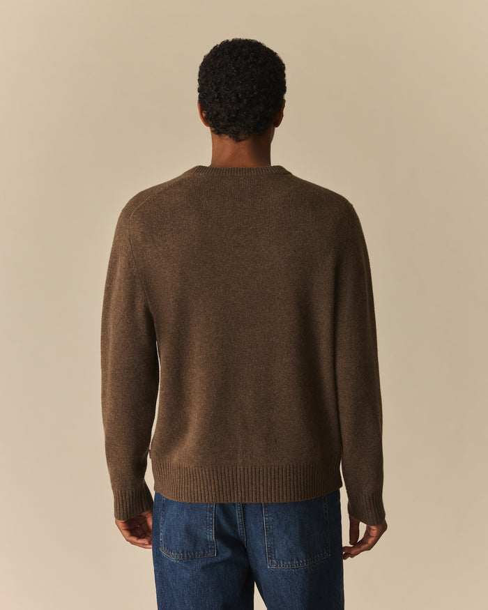 Golf Pooh Cashmere Sweater Dark Brown Dark Brown / XL
