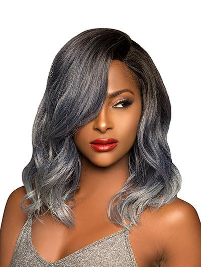 Gradient Mid-Length Curly Sensory Synthetic Wigs