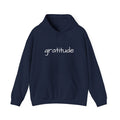 Gratitude Minimalist Hoodie — Subtle Embroidered Text Pullover