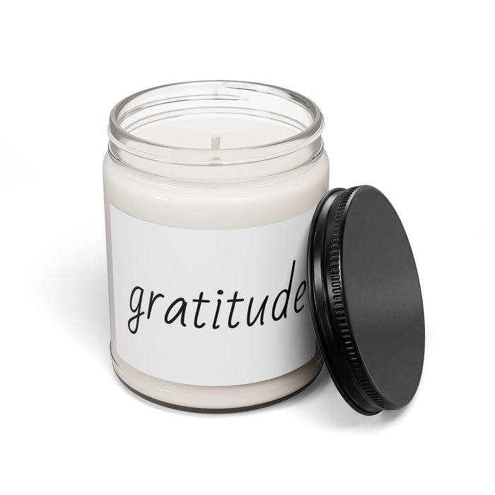 Gratitude Soy Candle — 9 oz Scented Jar for Mindfulness & Gifts
