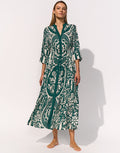Maryan Mehlhorn Halcyon Dress - Cream Teal - Simply Beach UK