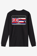 Hawaii Flag 2 Standard Fit Long Sleeve Tee - Black | O'Neill
