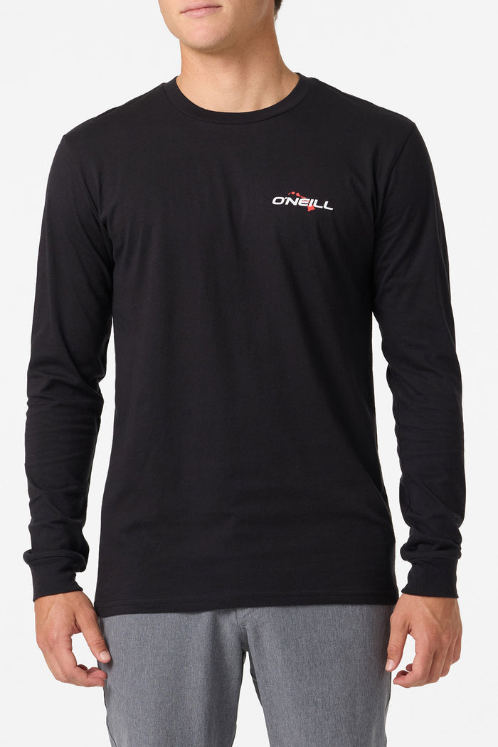 Hawaii Flag 2 Standard Fit Long Sleeve Tee - Black | O'Neill