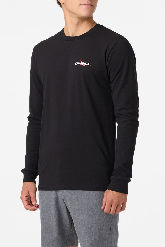 Hawaii Flag 2 Standard Fit Long Sleeve Tee - Black | O'Neill