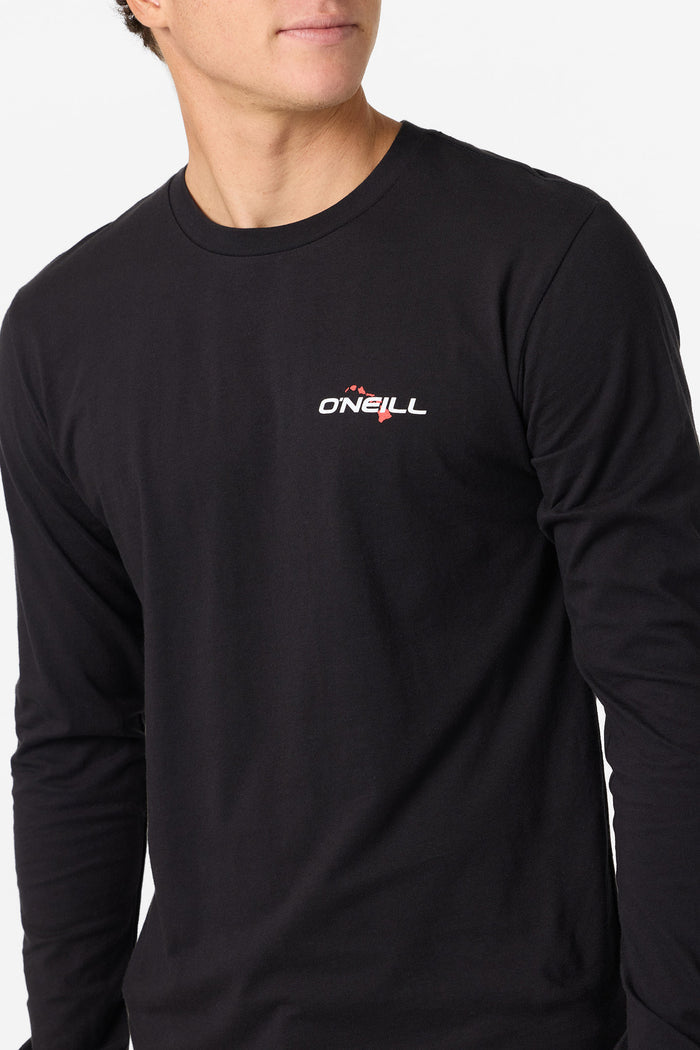 Hawaii Flag 2 Standard Fit Long Sleeve Tee - Black | O'Neill