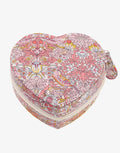 Emilia Heart Jewellery Box - Liberty Strawberry Pink - Simply Beach UK