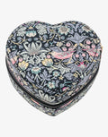 Emilia Heart Jewellery Box - Liberty Strawberry Thief - Simply Beach UK