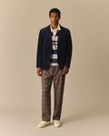 Henry Pleated Flannel Pant Multi-Color Multi-Color / 38