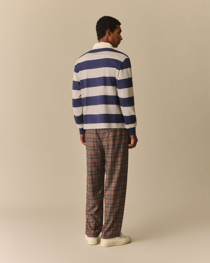 Henry Pleated Flannel Pant Multi-Color Multi-Color / 38