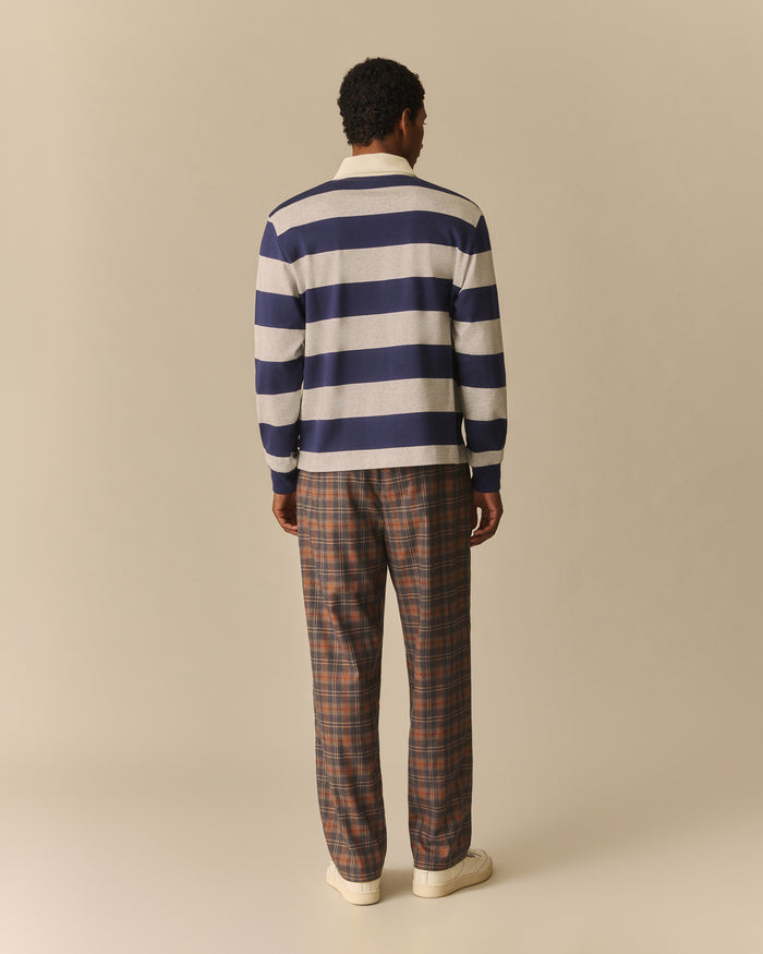Henry Pleated Flannel Pant Multi-Color Multi-Color / 38
