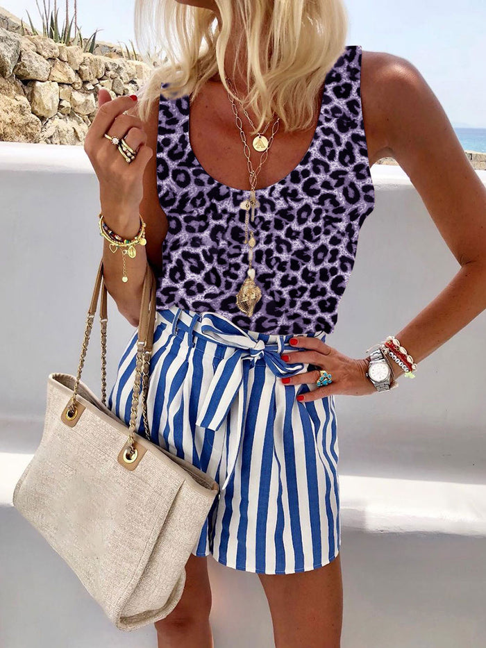 Holiday Fashion Leopard Print Vest