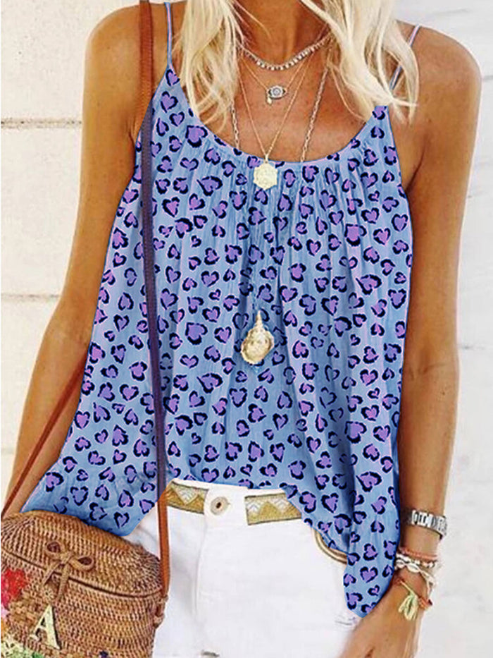 Holiday Sexy Leopard Strap T-shirt