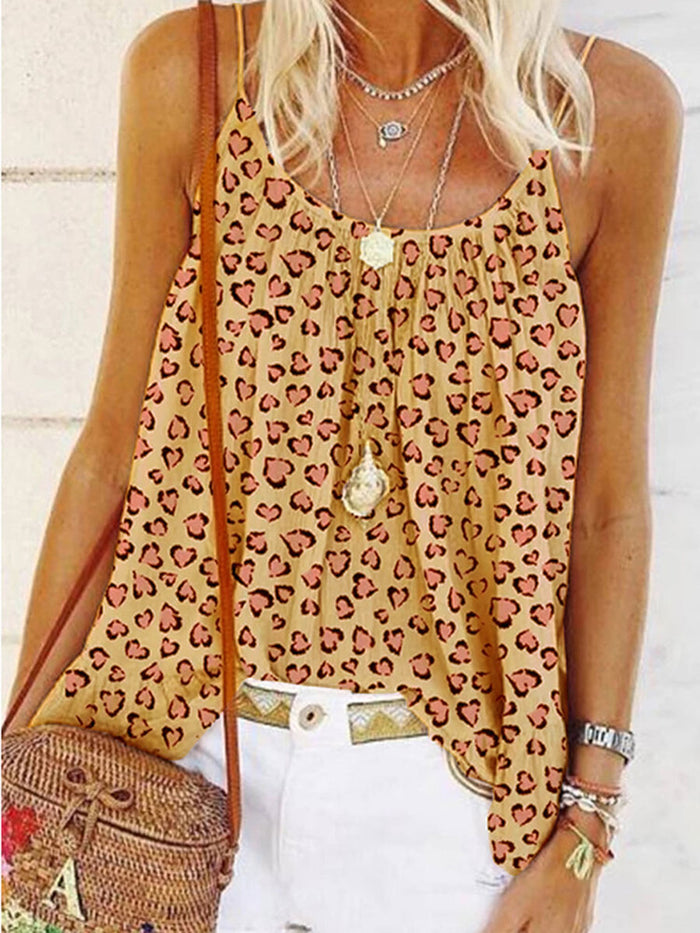 Holiday Sexy Leopard Strap T-shirt