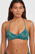 Huntington Bralette Bikini Top | Green Island Sky