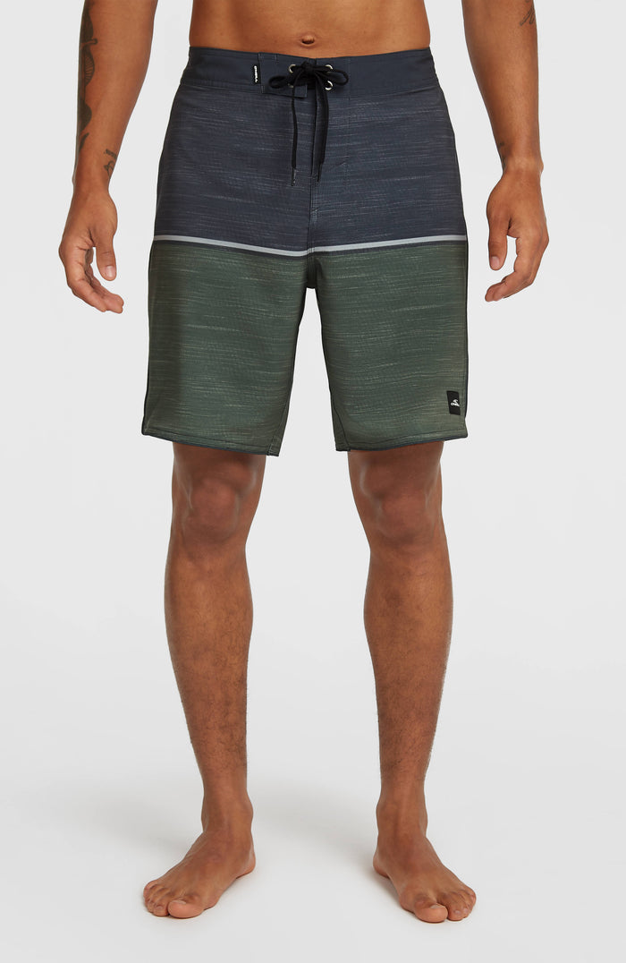Hyperfreak Mysto Block 19'' Boardshorts | Dark Olive Mysto Block