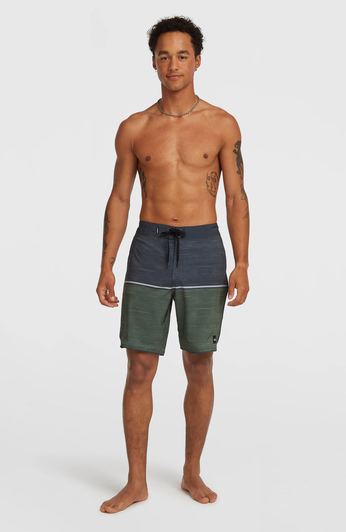 Hyperfreak Mysto Block 19'' Boardshorts | Dark Olive Mysto Block
