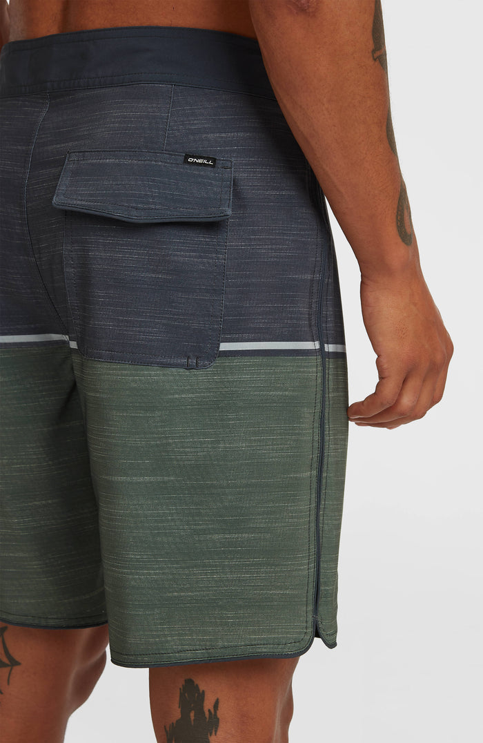 Hyperfreak Mysto Block 19'' Boardshorts | Dark Olive Mysto Block