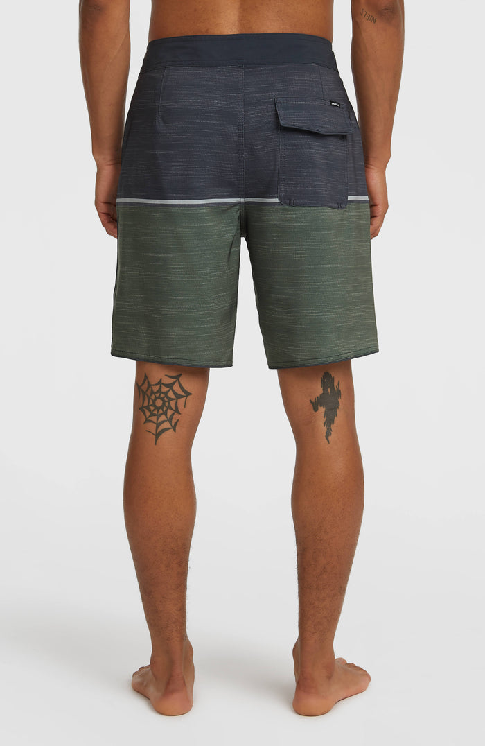 Hyperfreak Mysto Block 19'' Boardshorts | Dark Olive Mysto Block