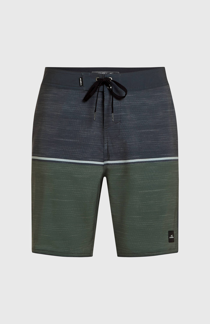 Hyperfreak Mysto Block 19'' Boardshorts | Dark Olive Mysto Block