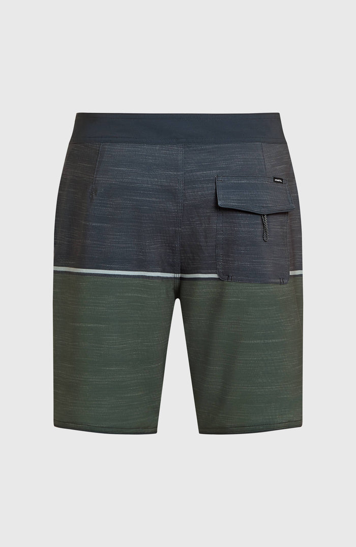 Hyperfreak Mysto Block 19'' Boardshorts | Dark Olive Mysto Block
