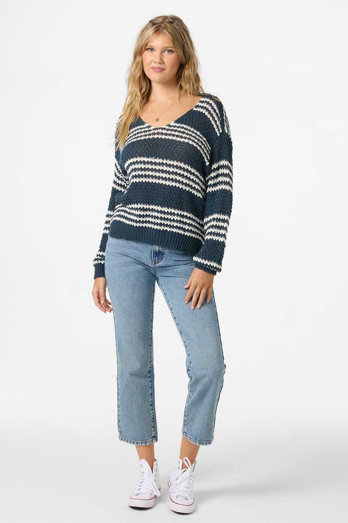 Iyla Long Sleeve Sweater - Slate | O'Neill