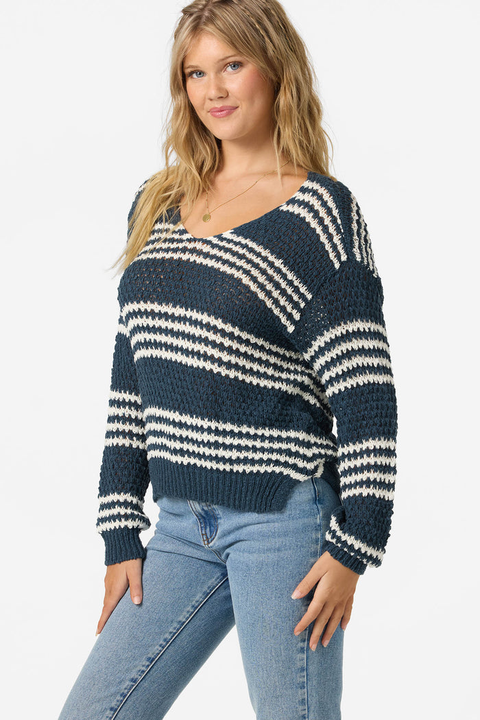 Iyla Long Sleeve Sweater - Slate | O'Neill