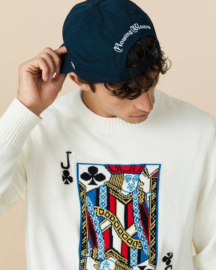 Jack of Clubs Cotton Sweater Cream