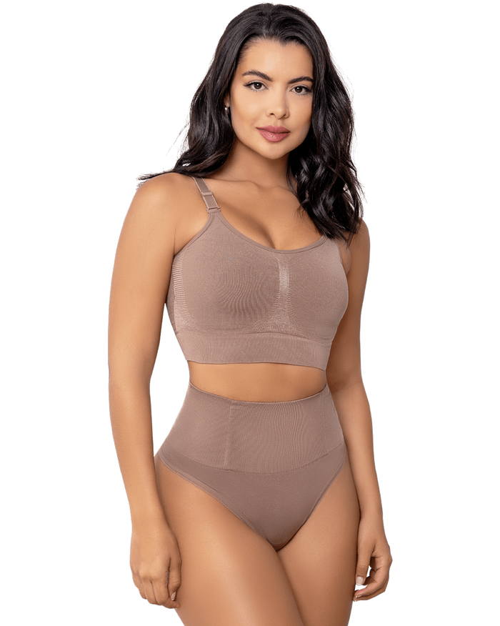 Jackie London High Waisted Seamless Thong 416