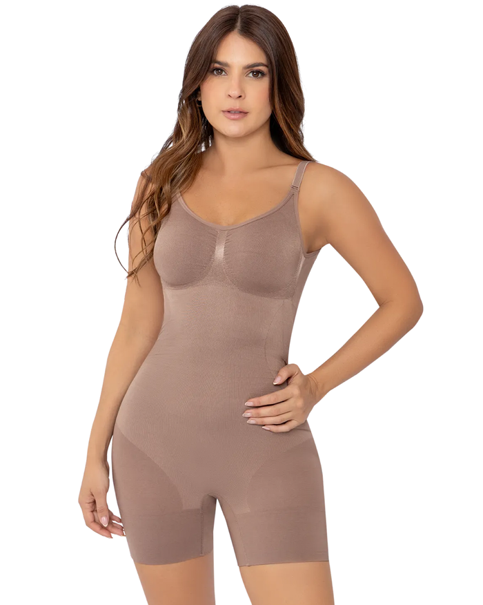 Jackie London Low Back Sculpting Mid-Thigh Bodysuit 274