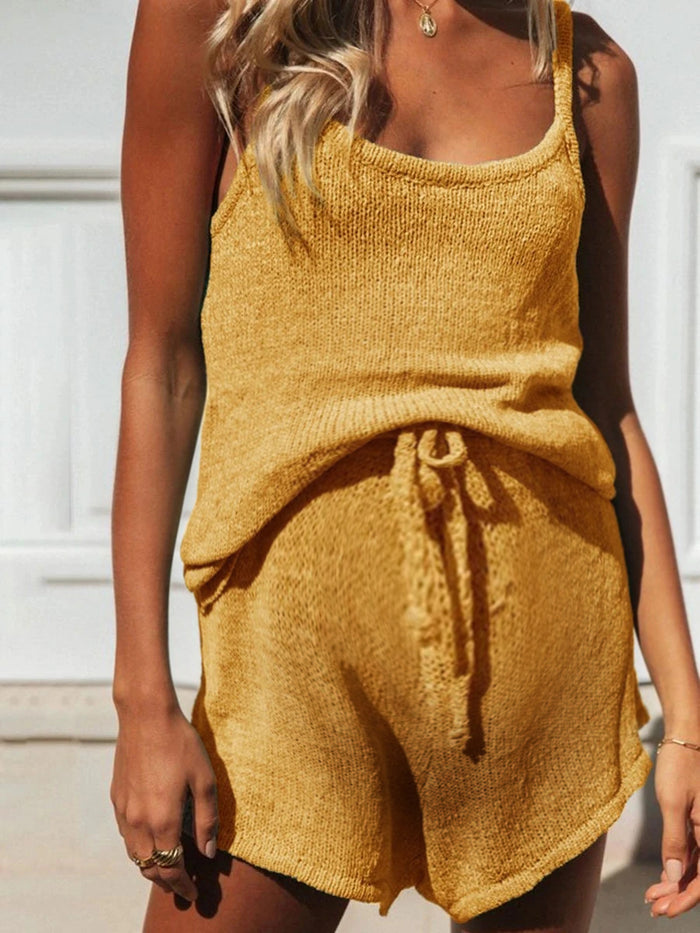 Knitted Leisure Sling Suit