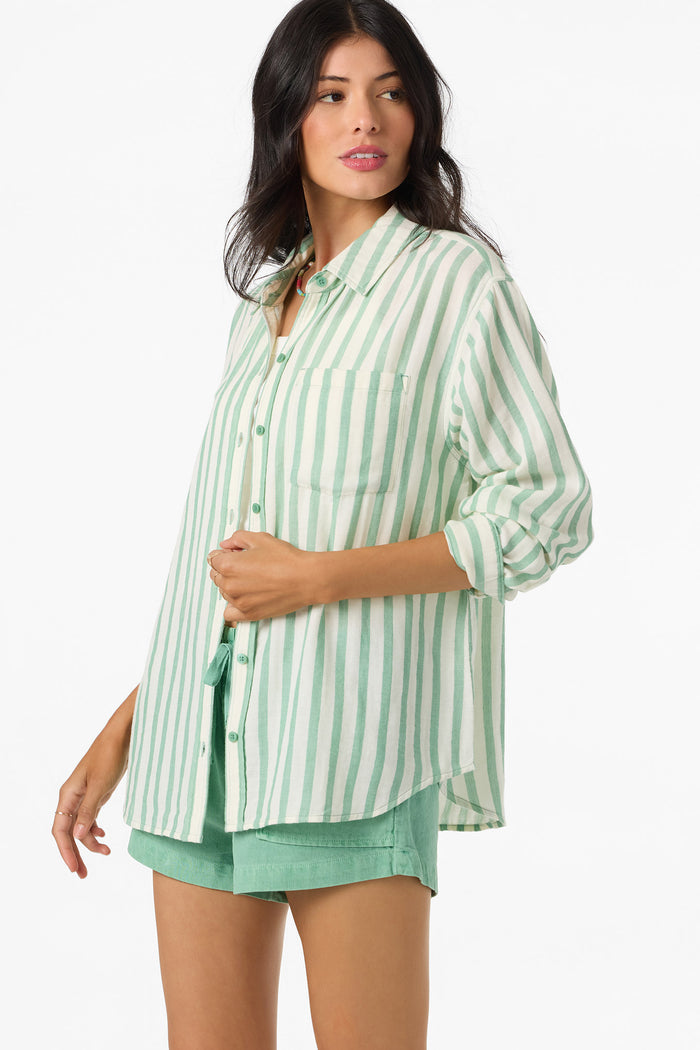 Leni Stripe Relaxed Long Sleeve Top -  | O'Neill