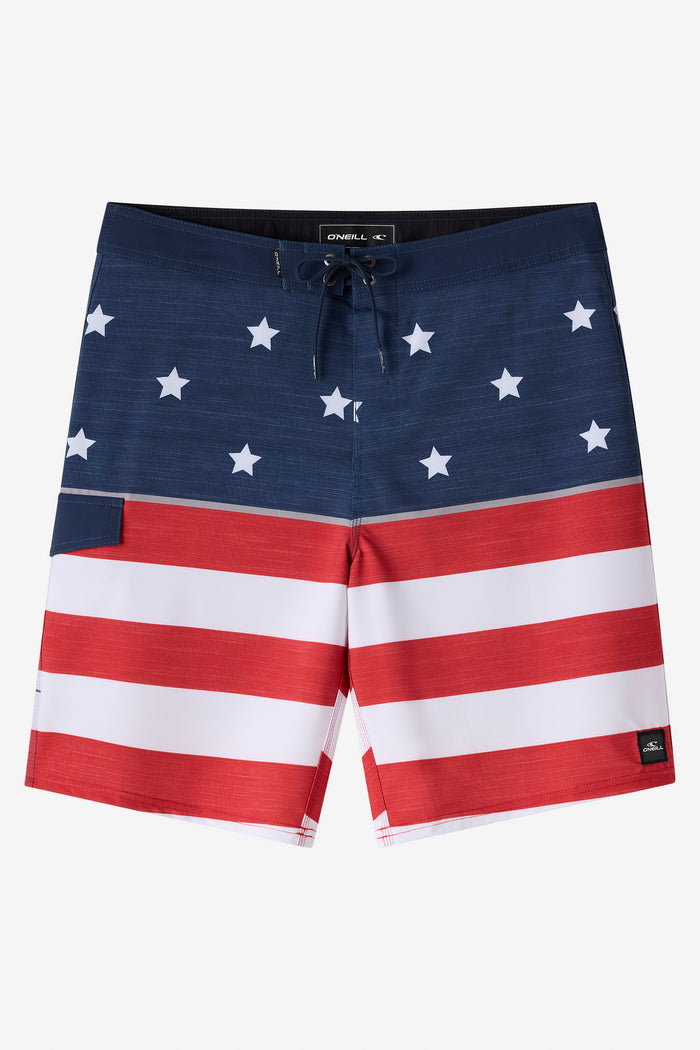 Lennox USA 20" Boardshorts - Red White Blue | O'Neill