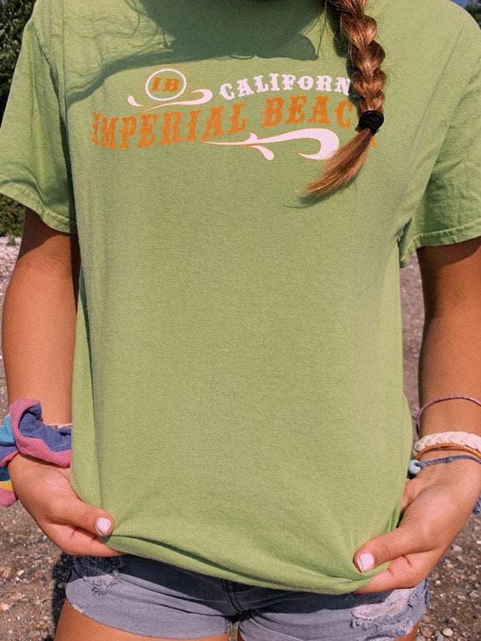 Letter Printed Casual Short Sleeve T-shirt