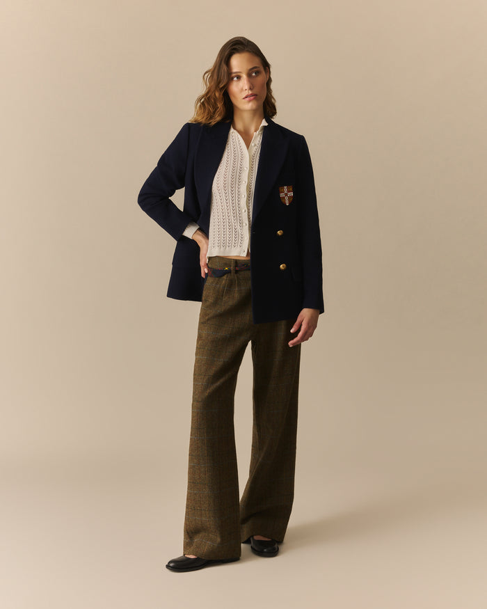 Lightweight Pointelle Cardigan White