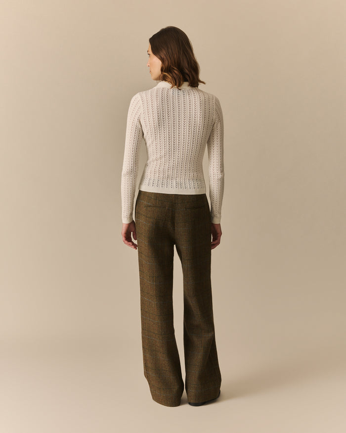 Wool Hunter's Plaid Classic Trouser Green Green / 00