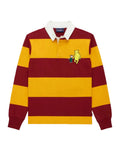 Lightweight Stripe Cotton Winnie-the-Pooh Rugby Burgundy