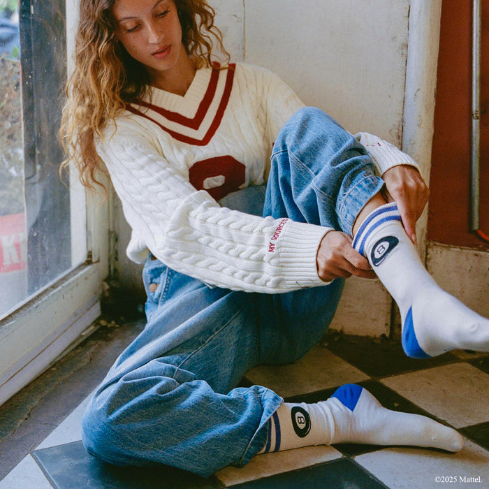 Magic 8™ Icon Socks Cream