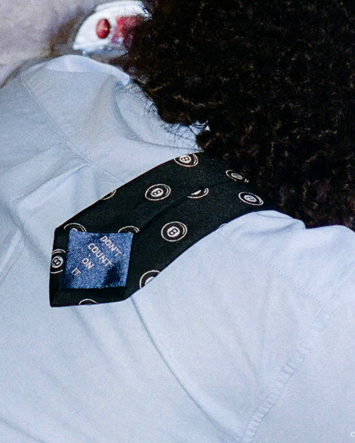 magic 8 ball tie detail