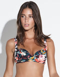 Panos Magnolia Medea Bikini Top - Floral - Simply Beach UK
