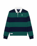 Men's Babar Cotton Rugby Navy Hunter Block Stripe