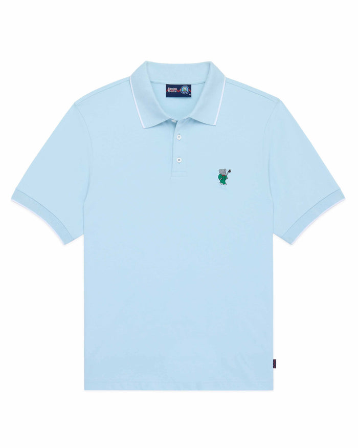 Men's Babar Double Polo Blue
