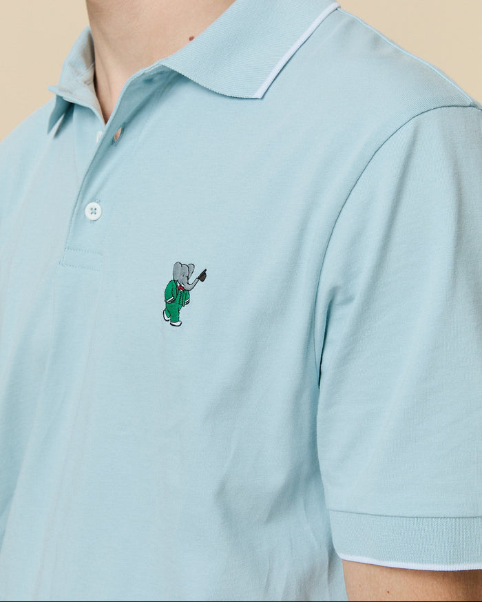 Men's Babar Double Polo Blue