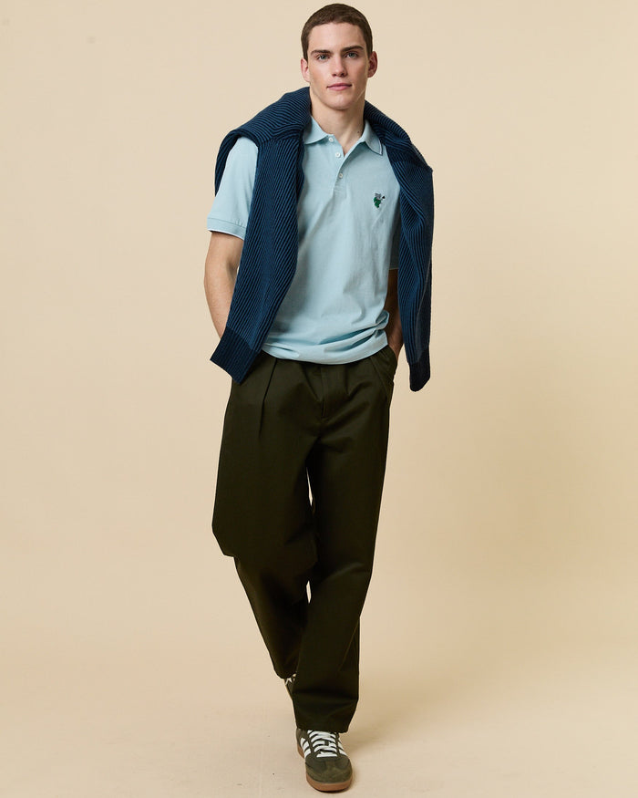 Men's Babar Double Polo Blue
