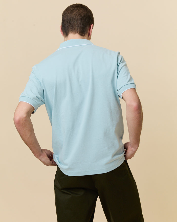 Men's Babar Double Polo Blue